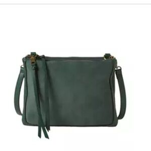BELK  Wonderly Faux Suede Mix Crossbody bag.
Color:Evergreen
NWT